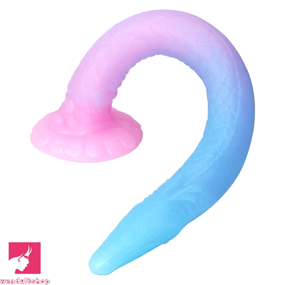 18.1in Luminous Soft Dragon Big Animal Tentacle Dildo For Female Prostate