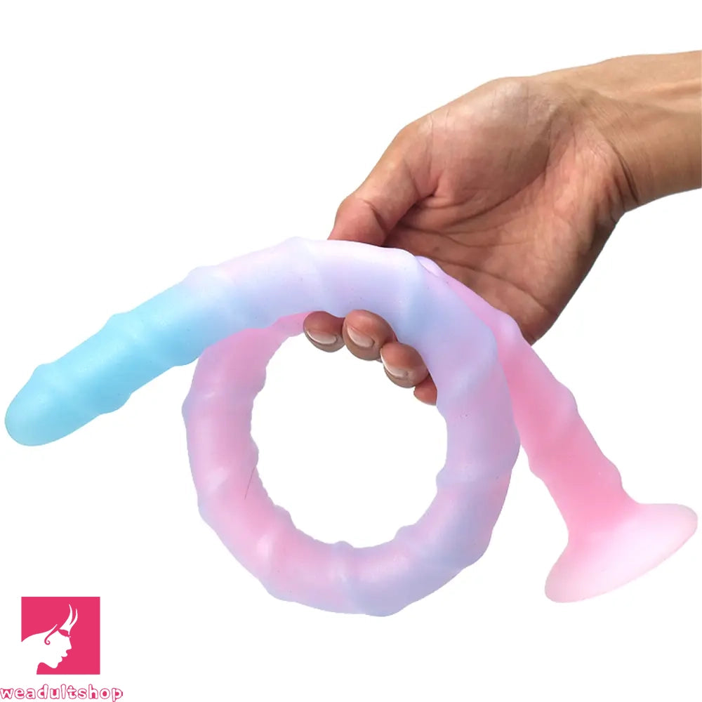 16.14in 19.69in 24.21in Luminous Monster Soft Prostate Glowing Dildo