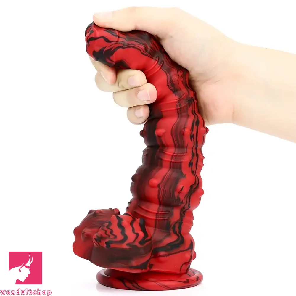 8.97in Monster Spiked Silicone Soft Big Dildo For G-Spot Orgasm Sex