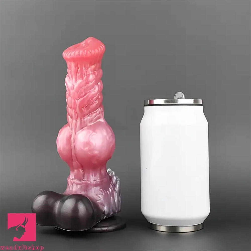 8.26in 10.43in Dog Knot Big Silicone Soft Cock Dildo For Women