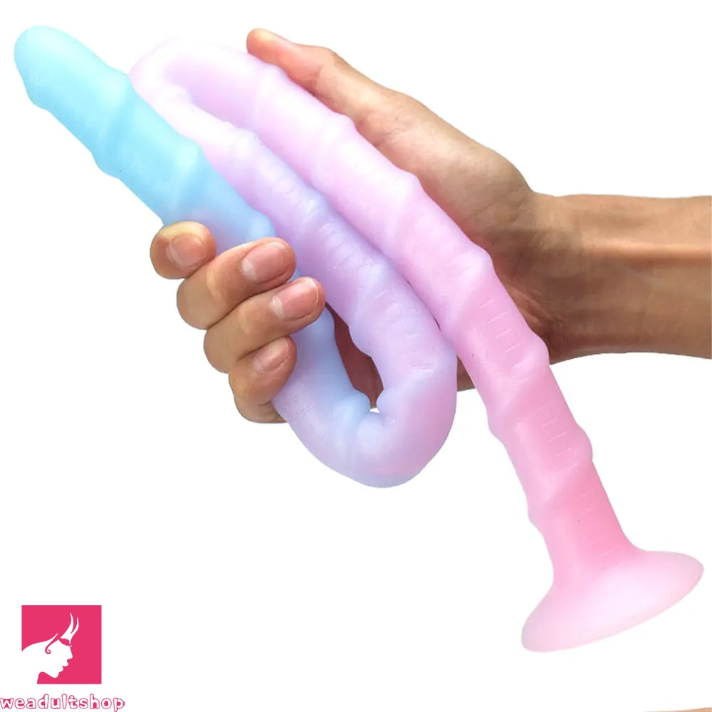 16.14in 19.69in 24.21in Luminous Monster Soft Prostate Glowing Dildo