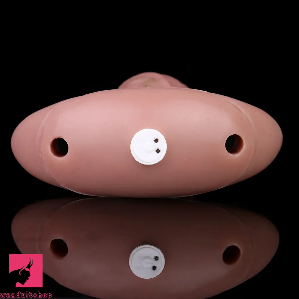 5.8in Vibrating Realistic Feeling Cock Dildo Butt Plug Tail Mouth Gag Cock