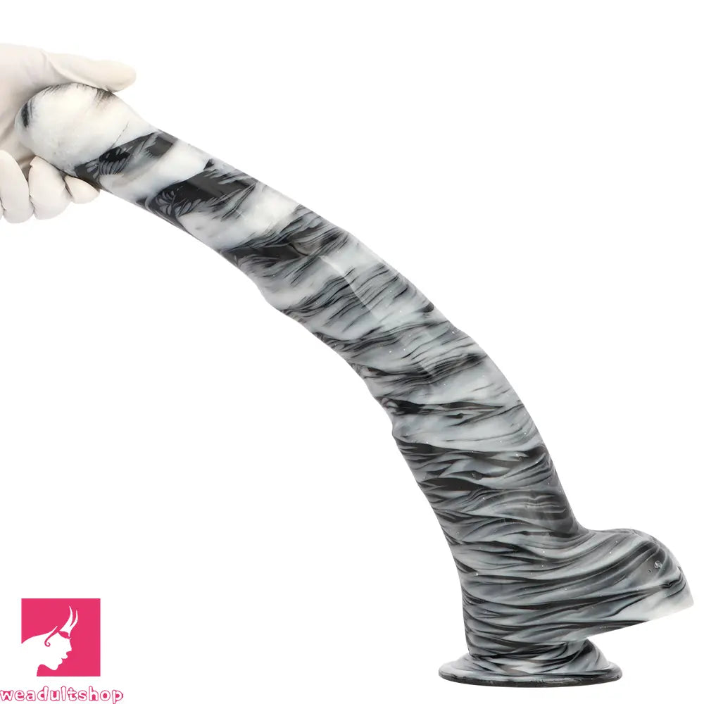 18.9in Mixed Color Big Alternative Animal Super Long Horse Cock Dildo
