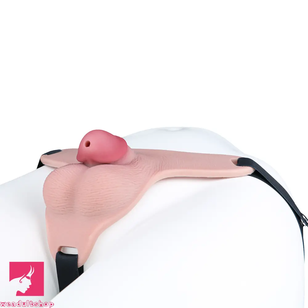 3.34in Real Hollow Chastity Cage Dildo For Prostate Hands-free Using Sex