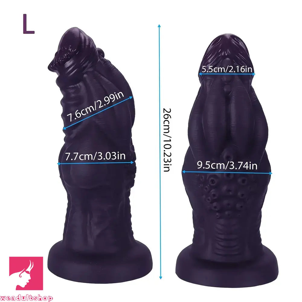 9.05in 9.44in 10.23in 11.61in 12.59in G-Spot Tentacle Knot Fantasy Soft Dildo