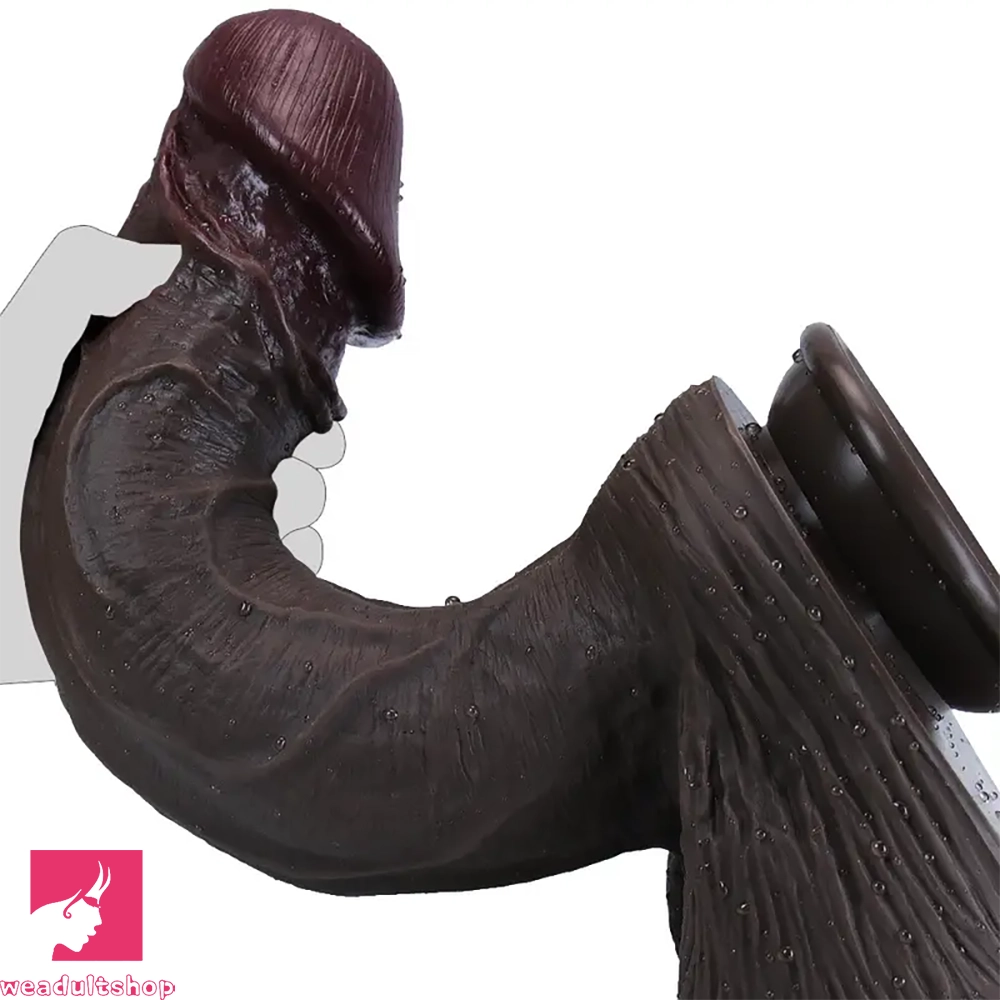 9.05in 9.84in 11.42in 12.6in Realistic Large Soft Silicone Cock Dildo