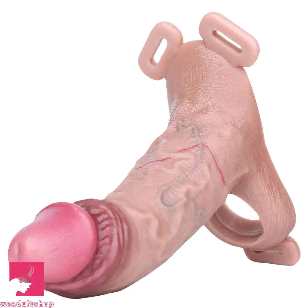 6.49in Strap on Penis Extender Cock Sleeve Dildo For Cock Supplies Sex