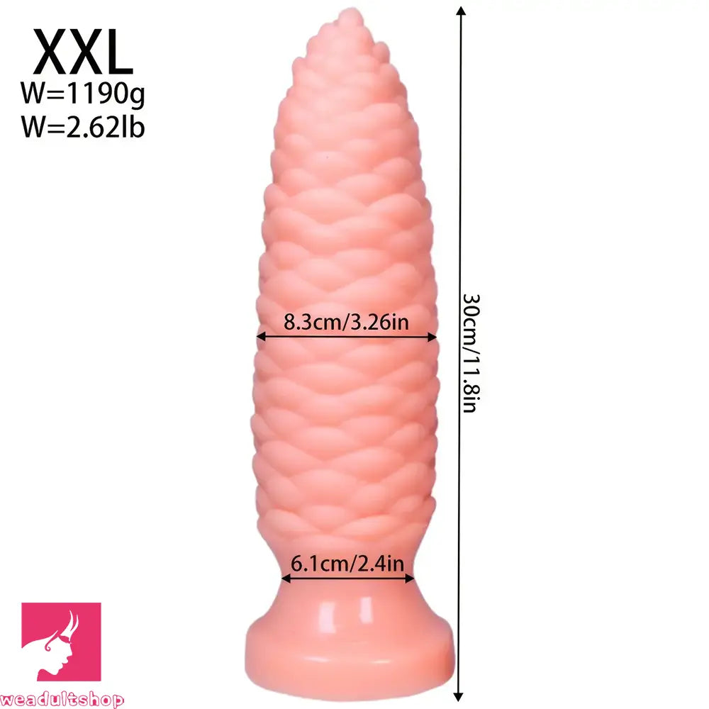 6.1in 7.67in 9.05in 10.43in 11.8in Big Anal Plug Scaly Thick Dildo Sex Toy