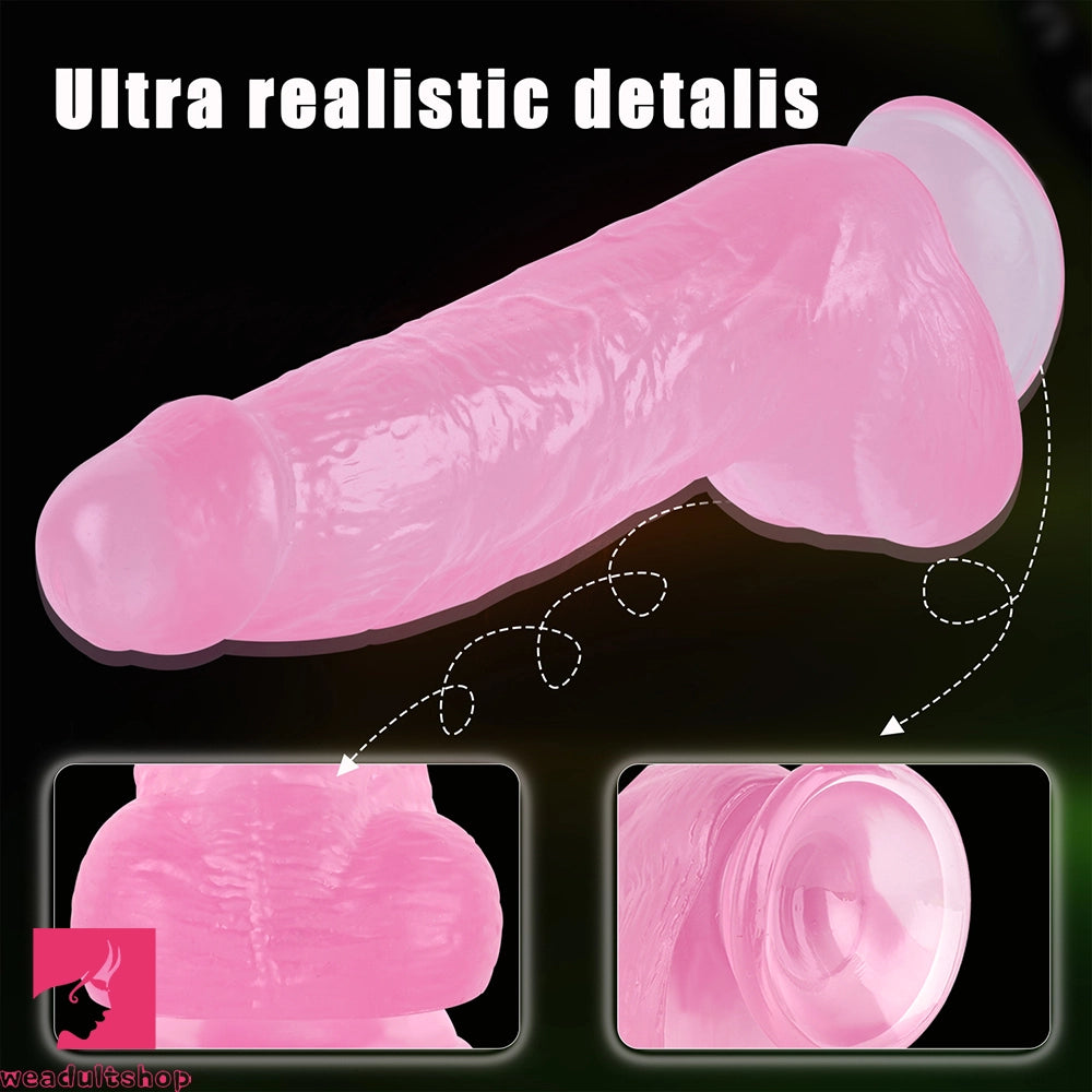 7.87in Realistic Penis PVC Skin Feel Phallus Skin Sex Toy For Women