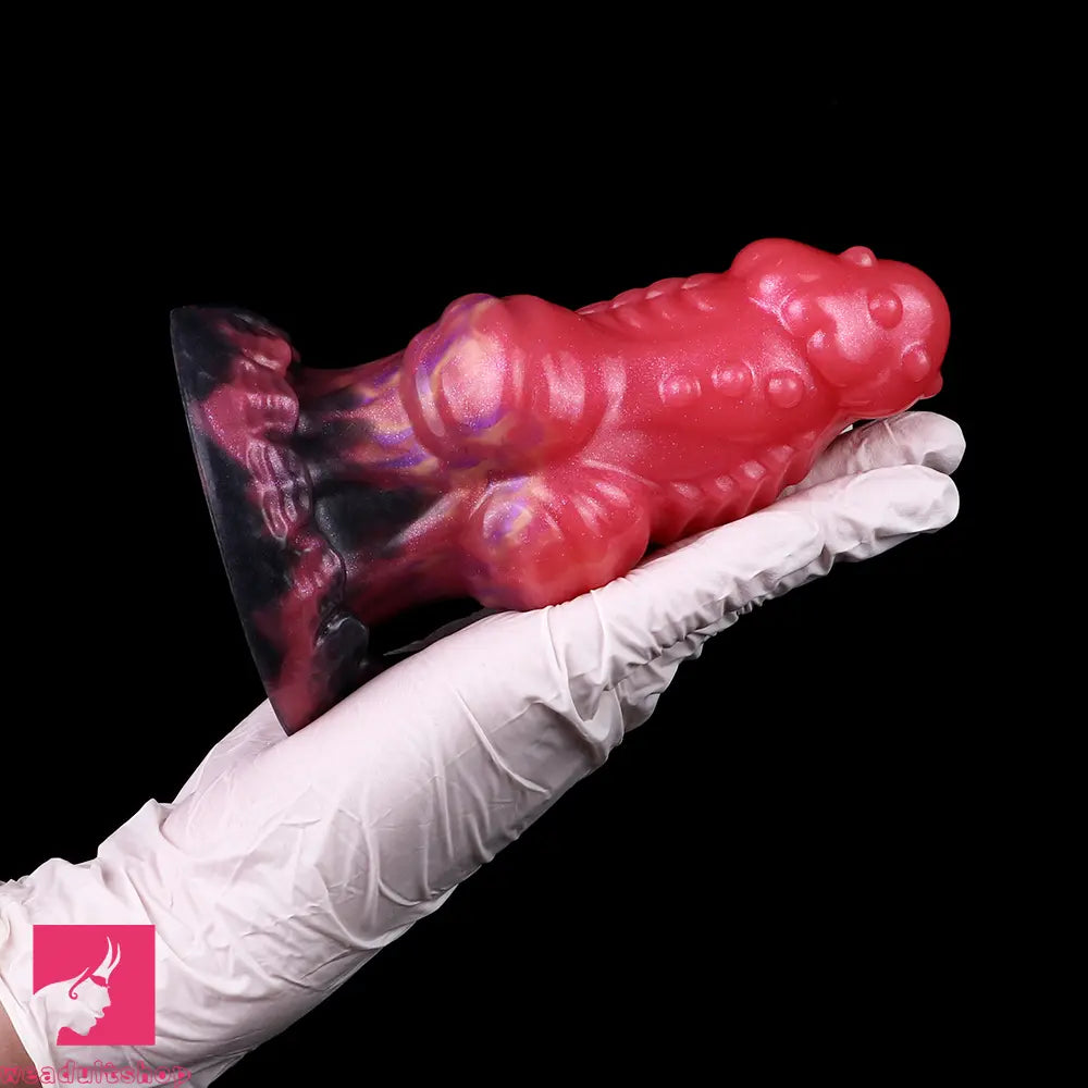 5.71in Fantasty Knot Spiked Silicone Dildo Soft Masturbator Simulate Sex