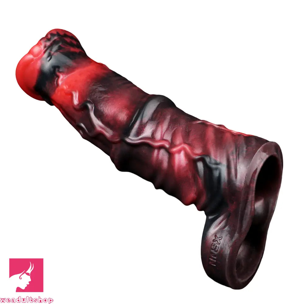 6.1in 6.89in 7.95in Horse Animal Penis Soft Dildo Sleeve Penis Extender