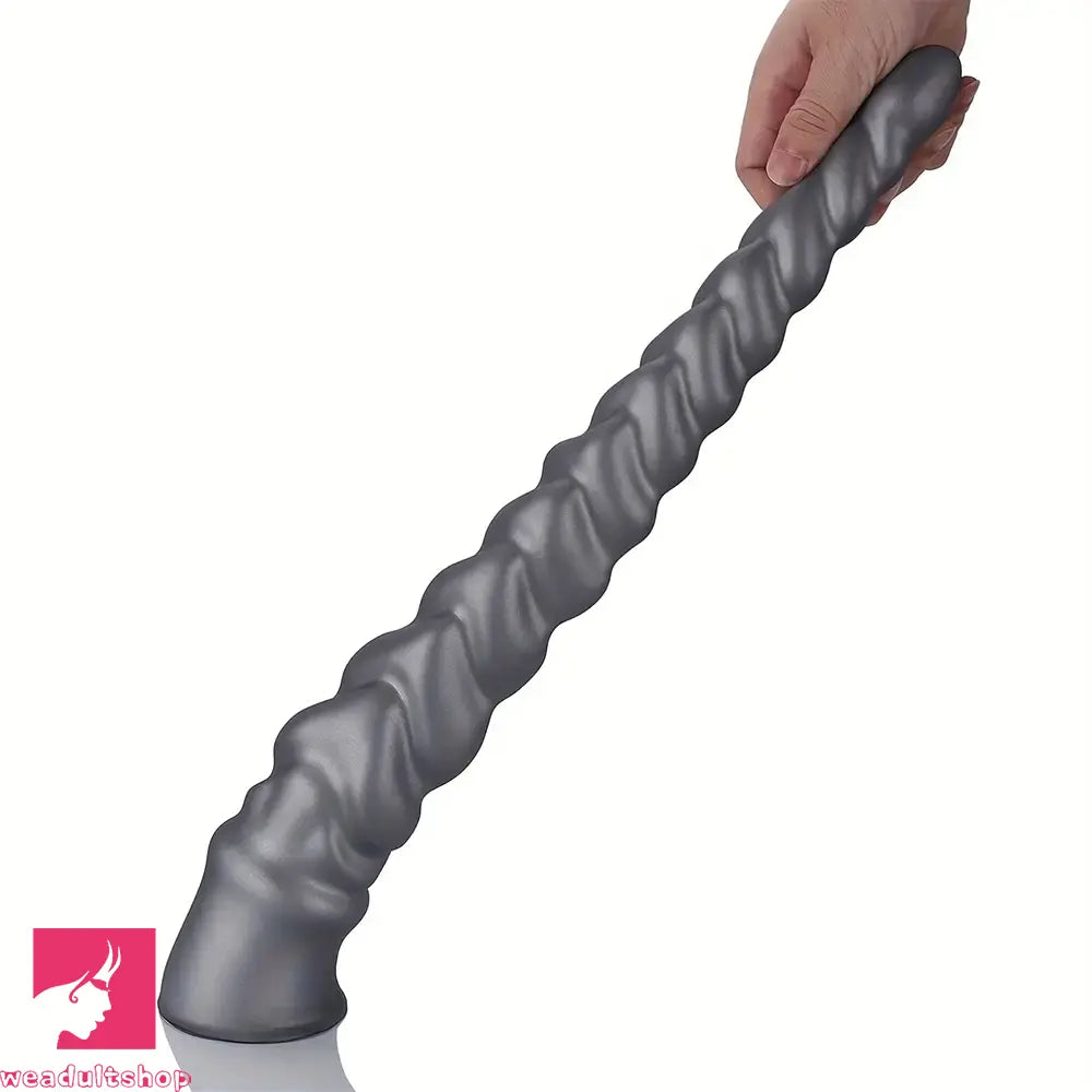 13.77in 15.74in 17.71in 19.68in Long Screw Anal Whip Huge Clit Soft Dildo