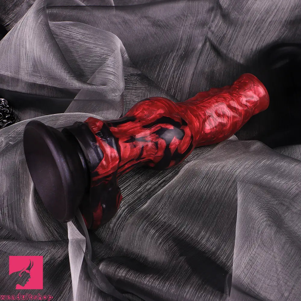 8.27in Knotted Dog Big Cock Dildo with Powerful Suction Cup Penis Toy