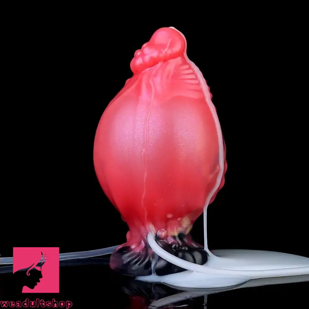 5.51in Fantasy Odd Silicone Soft Inflatable Spraying Water Dildo For Anus