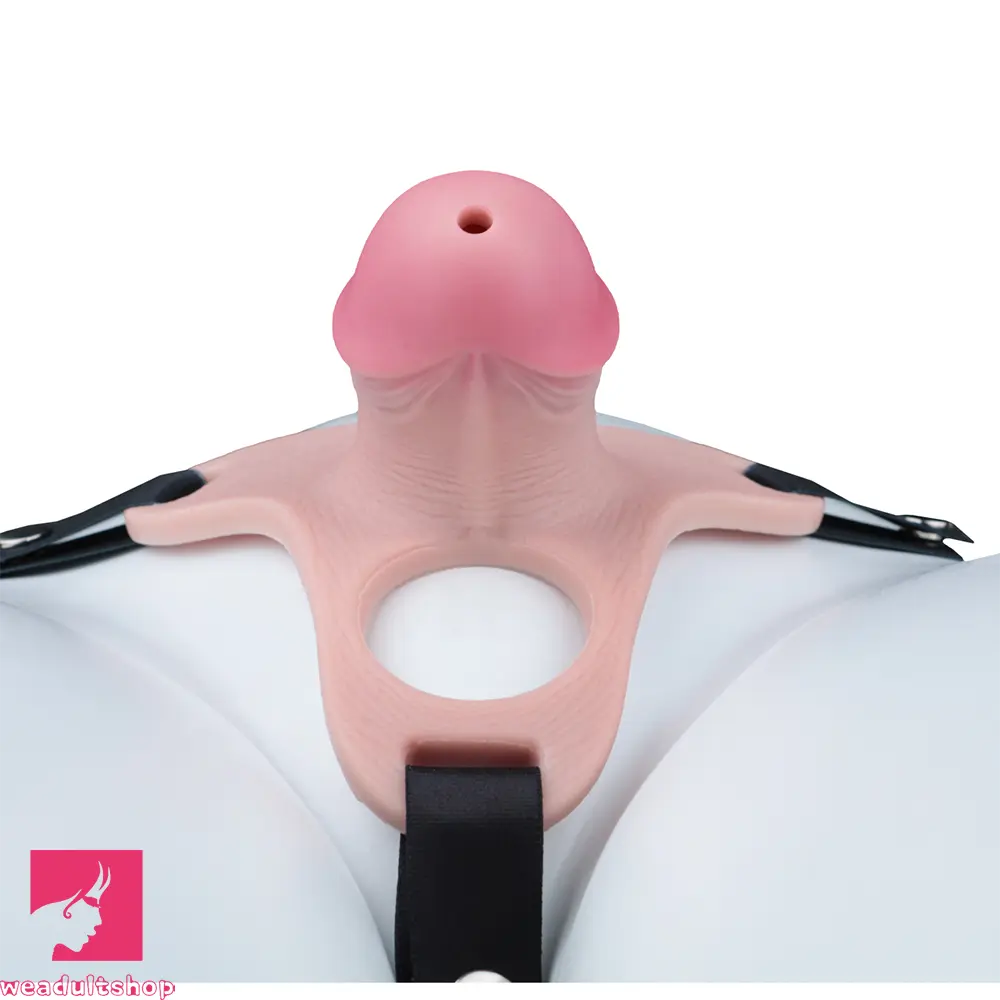 4.33in Strap on Chastity Dildo Wearable Realistic Cock Cage For Men Dilator