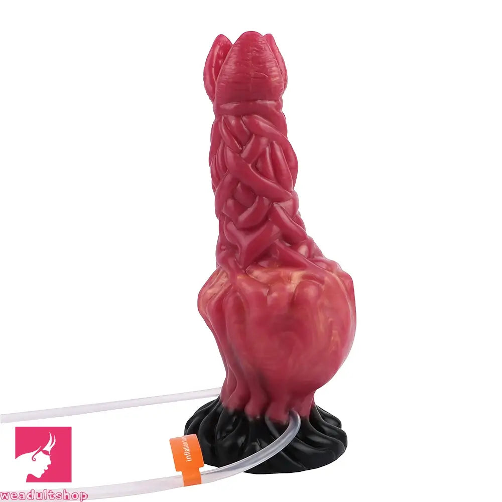 8.03in Ejaculating Inflatable Big Silicone Soft Fantasy Odd Creature Dildo