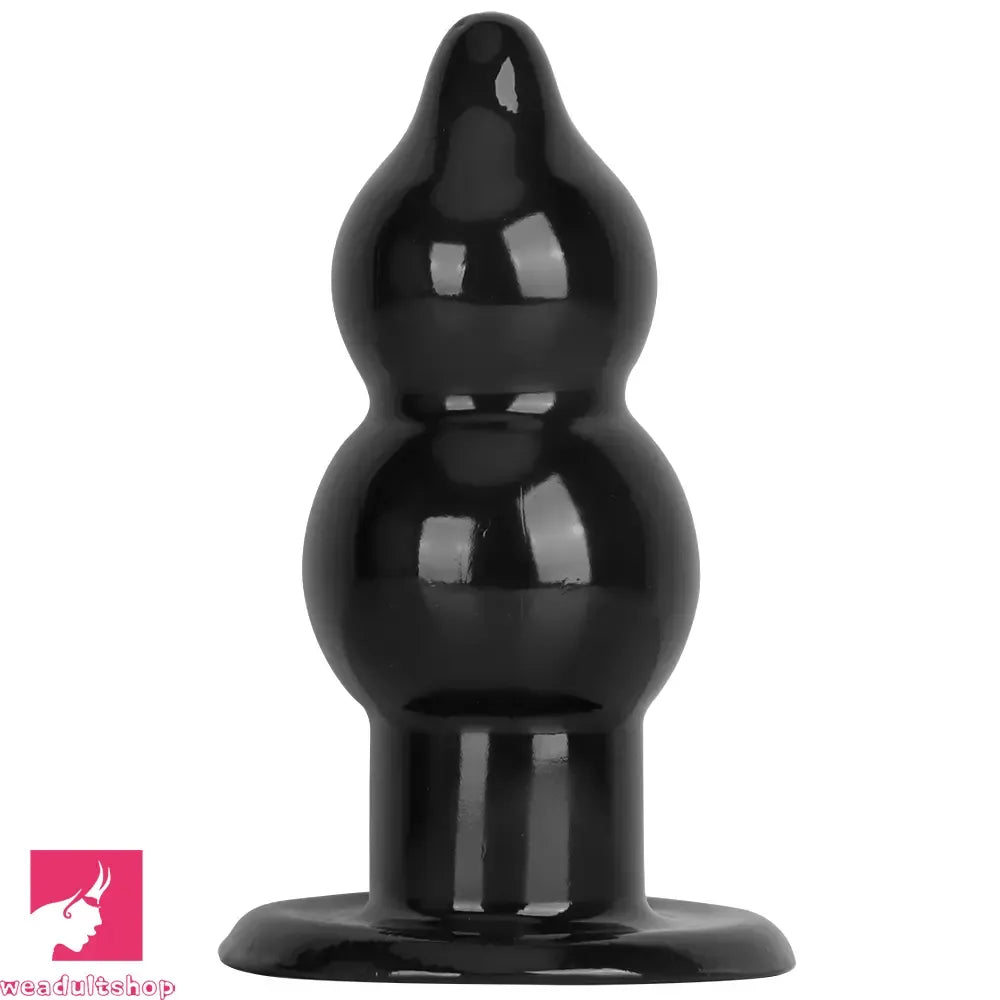 5.11in 9.05in Black Fantasy PVC Big Thick Butt Plug Dildo Cock Stimulator