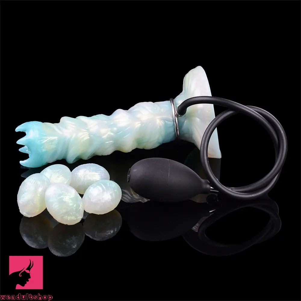 8.18in Soft Fleshy Texture Big Odd Ovipositor Egg Laying Inflatable Dildo