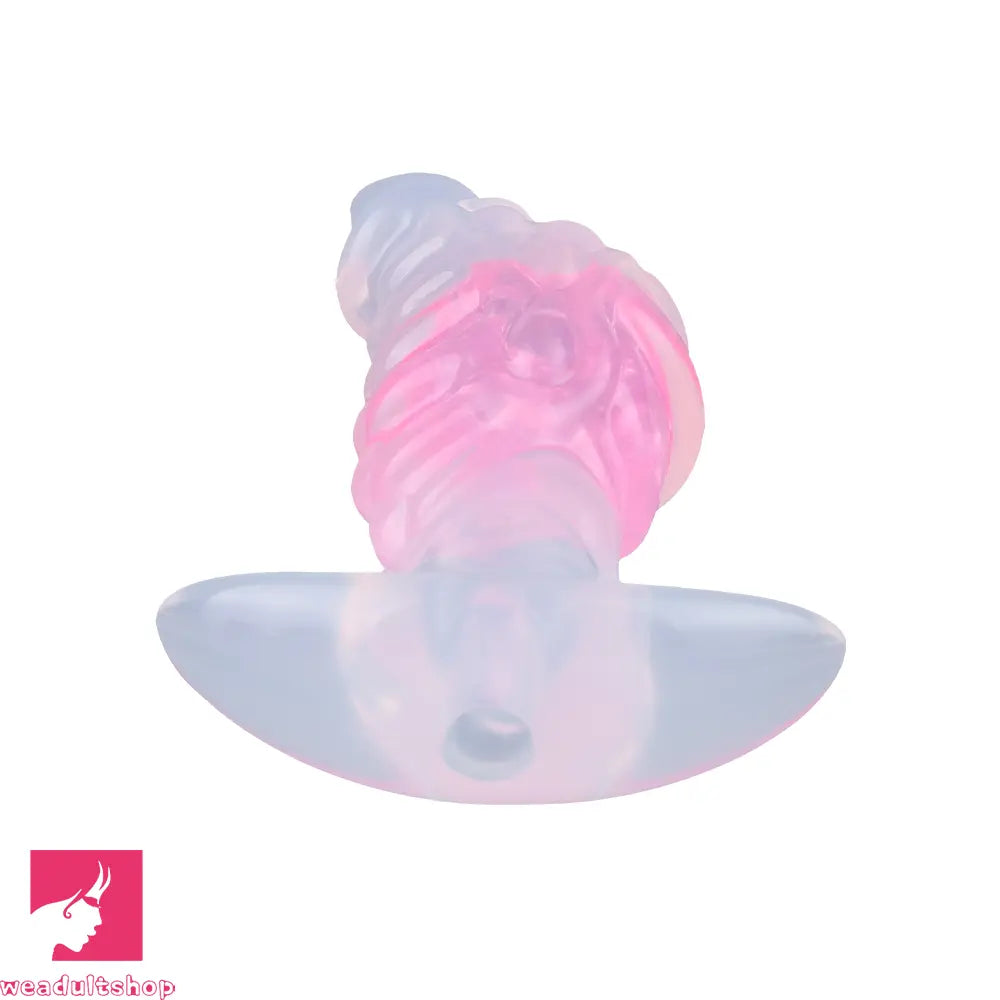 4.53in Fox Tail Wear Anchor Silicone Odd Dildo Butt Plug For BDSM Sex