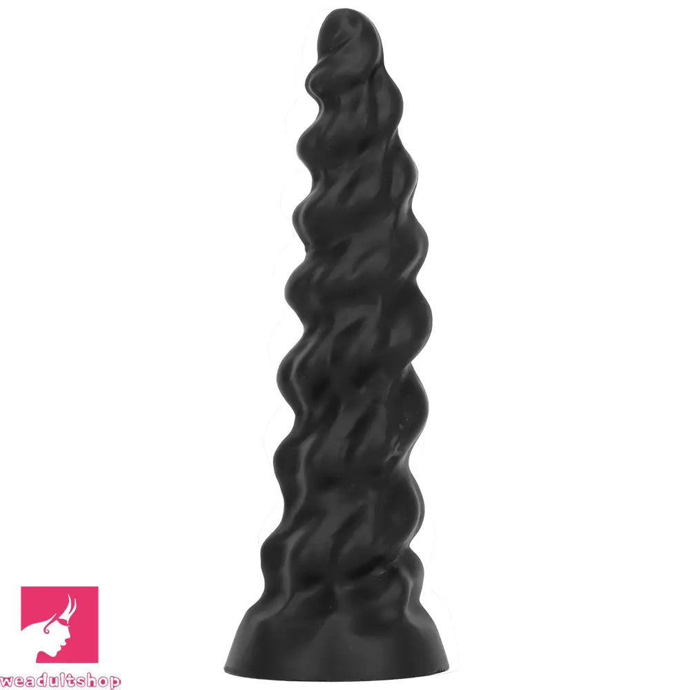 7.28in 9.44in 11.61in Black Big Fantasy Odd Silicone Soft Dildo For Sex Toy