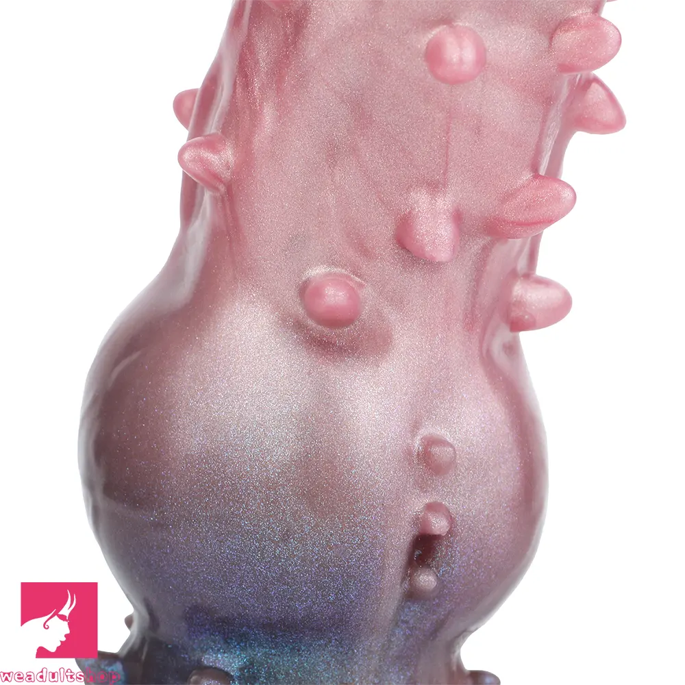 7.48in Spiked Fantasy Penis Sleeve With Cock Ring Dildo For Intimation