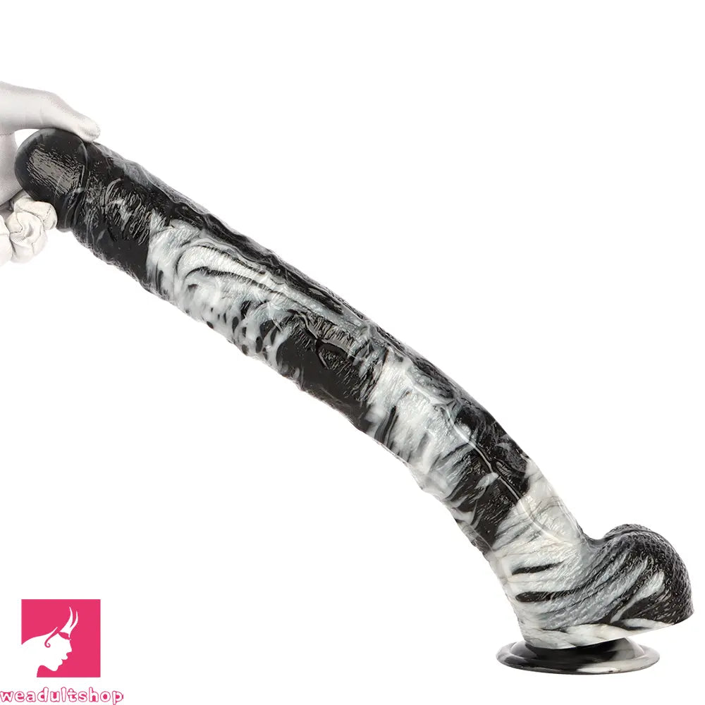 17in Super Large Long PVC Cock Dildo For Hands free Sex Female Orgasm