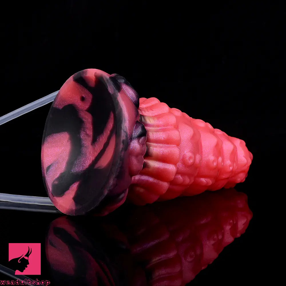 5.83in Fantasy Odd Silicone Soft Inflatable Spraying Water Dildo Butt Plug