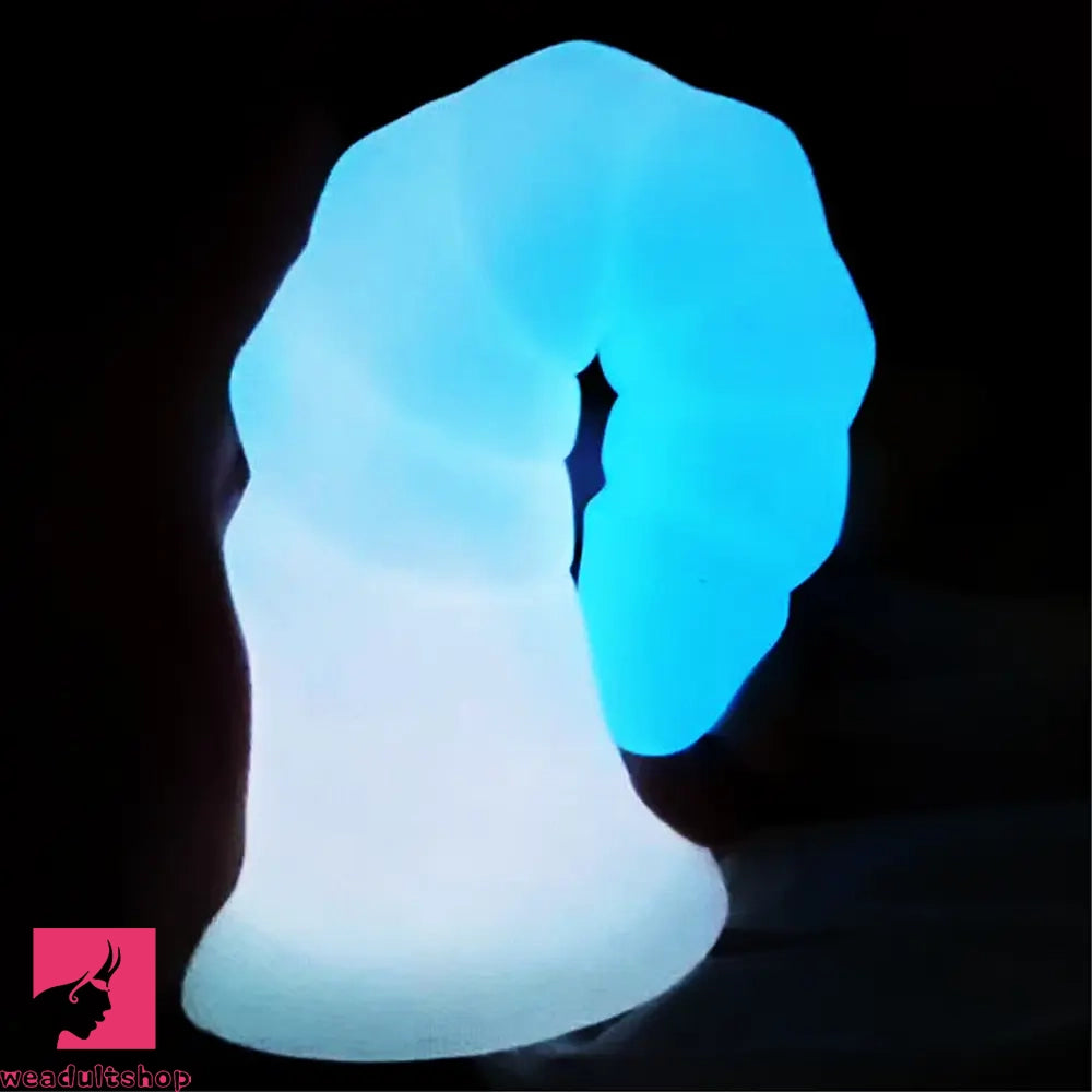 7.28in Luminous Soft Silicone Fantasy Dildo Silicone Dick For Anal Prostate