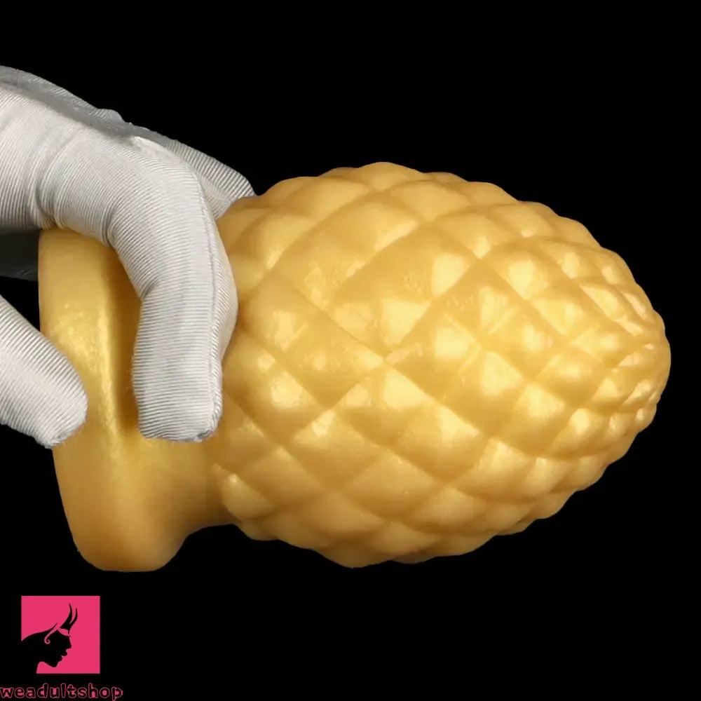 2.95in 4.52in Newbie Gold Silicone Soft Suction Cup Mini Anal Plug Dildo