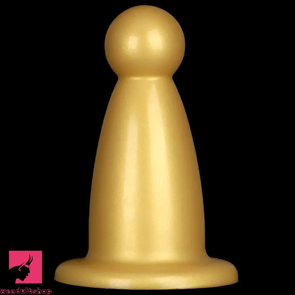 5.7in 7.87in Golden Silicone Soft Thick Butt Plug Dildo For Women Sex Toy