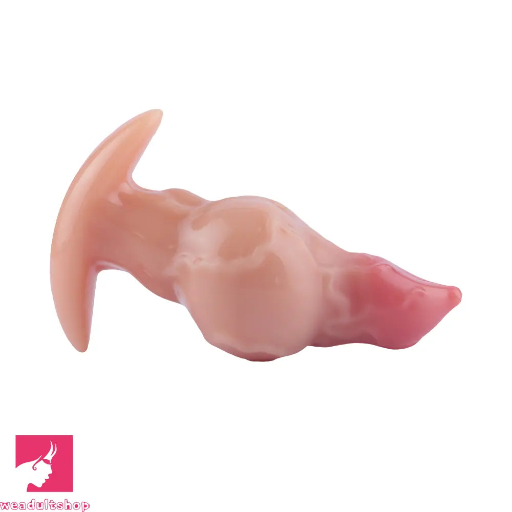 4.48in Fox Tail Wear Anchor Fantasy Dildo Butt Plug For BDSM Role Sex