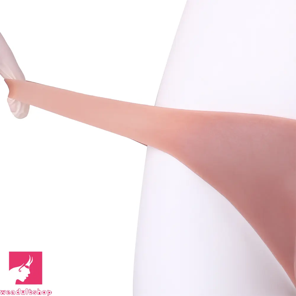 7.48in Wear Hollow Realistic Dildo Pants Silicone Cock Sleeve For Cock