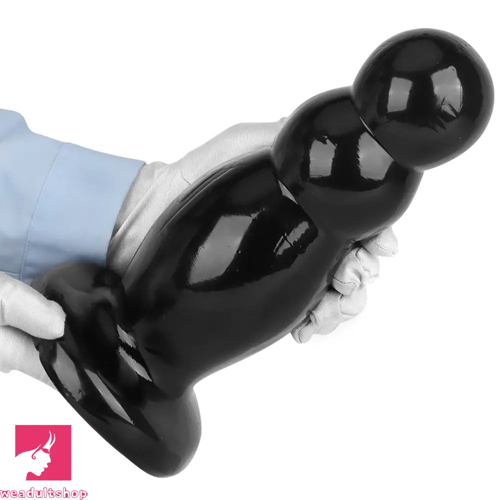 6.7in 10.23in Golden PVC Extra Large Thick Butt Plug Dildo Anal Clit Beads