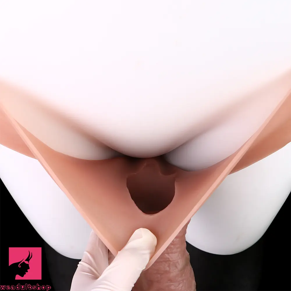 7.68in Wear Hollow Dildo Sleeve Pants Silicone Pants For Thicken Cock