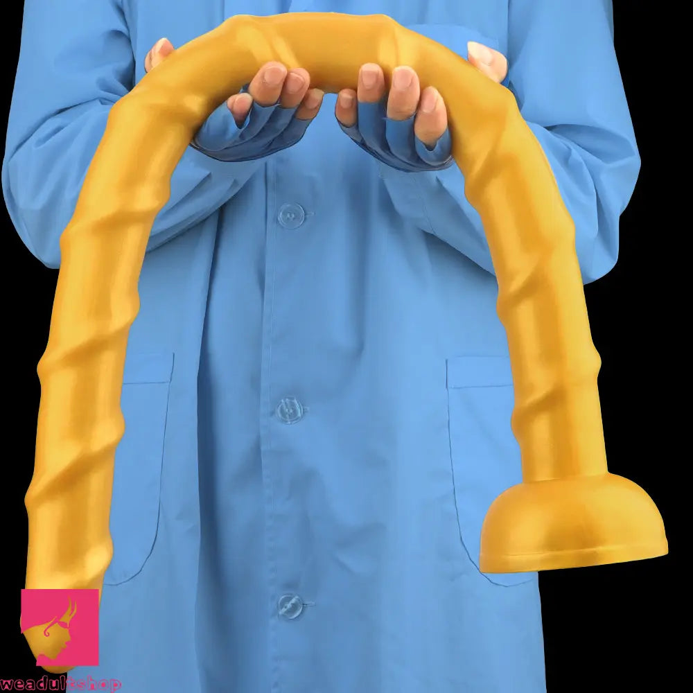 33.46in Golden Silicone Super Long Huge Dildo Couples Pleasure Solo