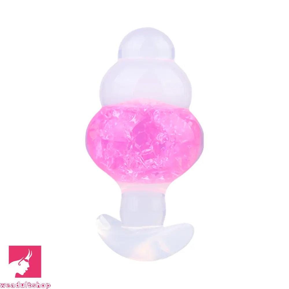 4.53in Luminous Silicone Anal Beads Dildo Anal Love Toy For Women Clit
