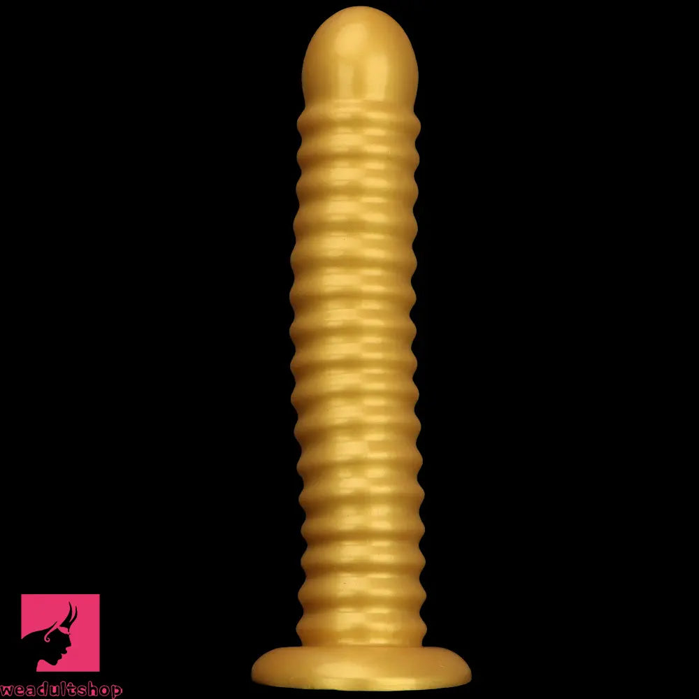 9.64in 11.81in 13.18in Golden Silicone Thread Soft Big Dildo Masturbator