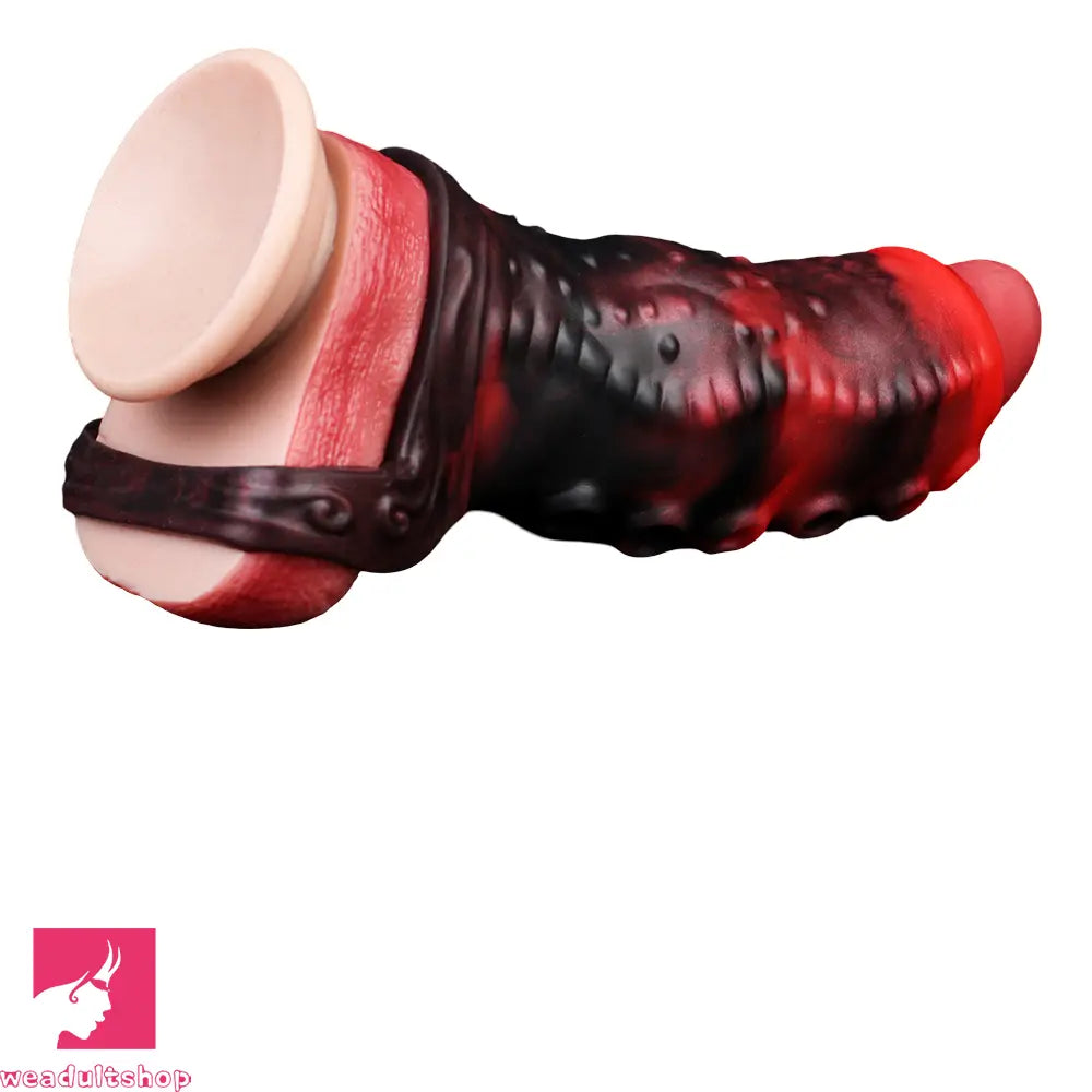 3.54in 4.72in 5.51in 6.69in Tentacle Silicone Soft Dildo Sleeve Penis Extender
