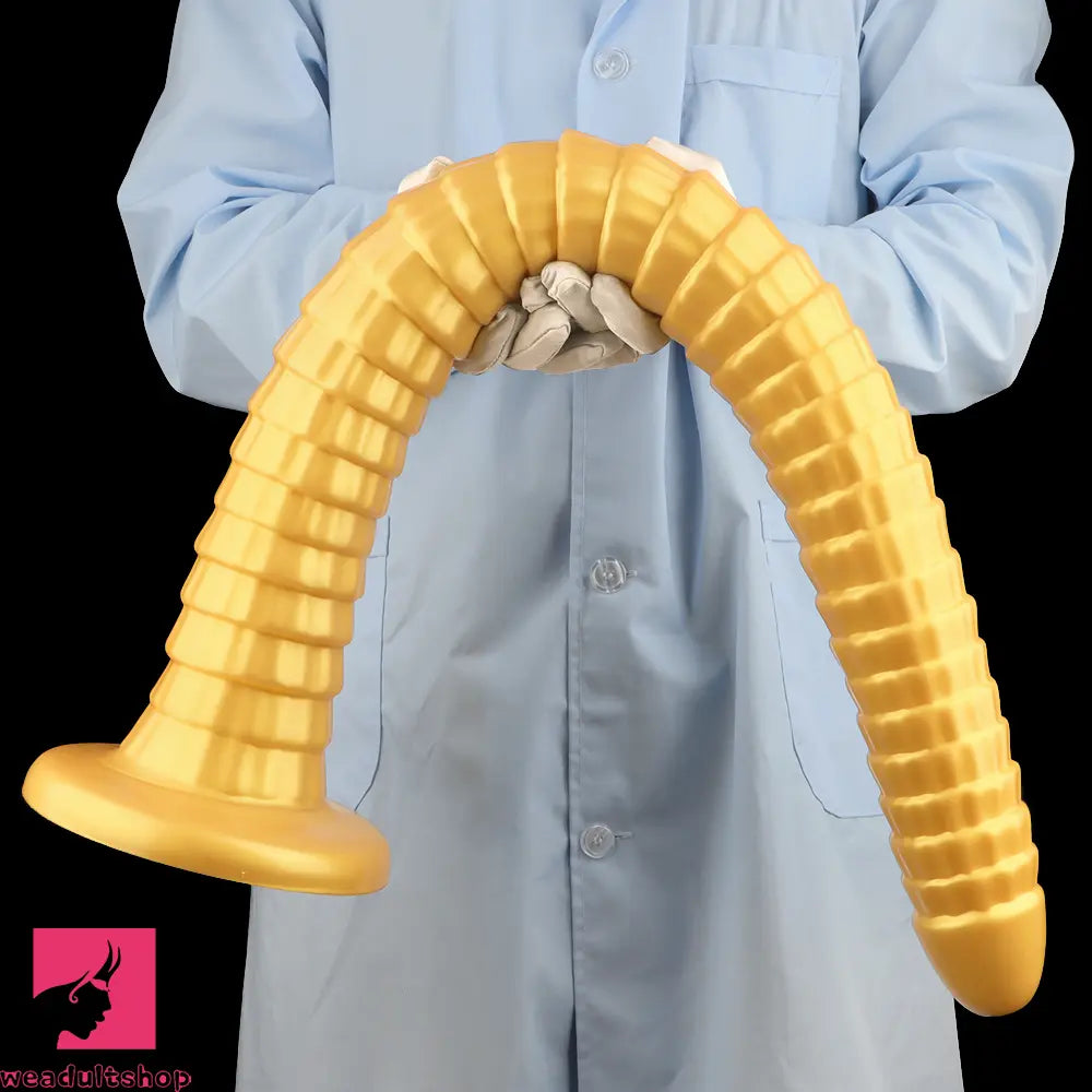 31.5in Golden Silicone Soft Huge Long Masturbator For Women Cock Dildo