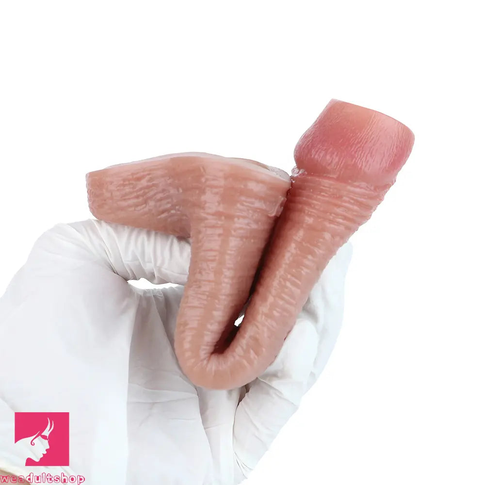 5.78in Real Skin Silicone Cock Sleeve Dildo Penis Sex Toy For Men Using Time
