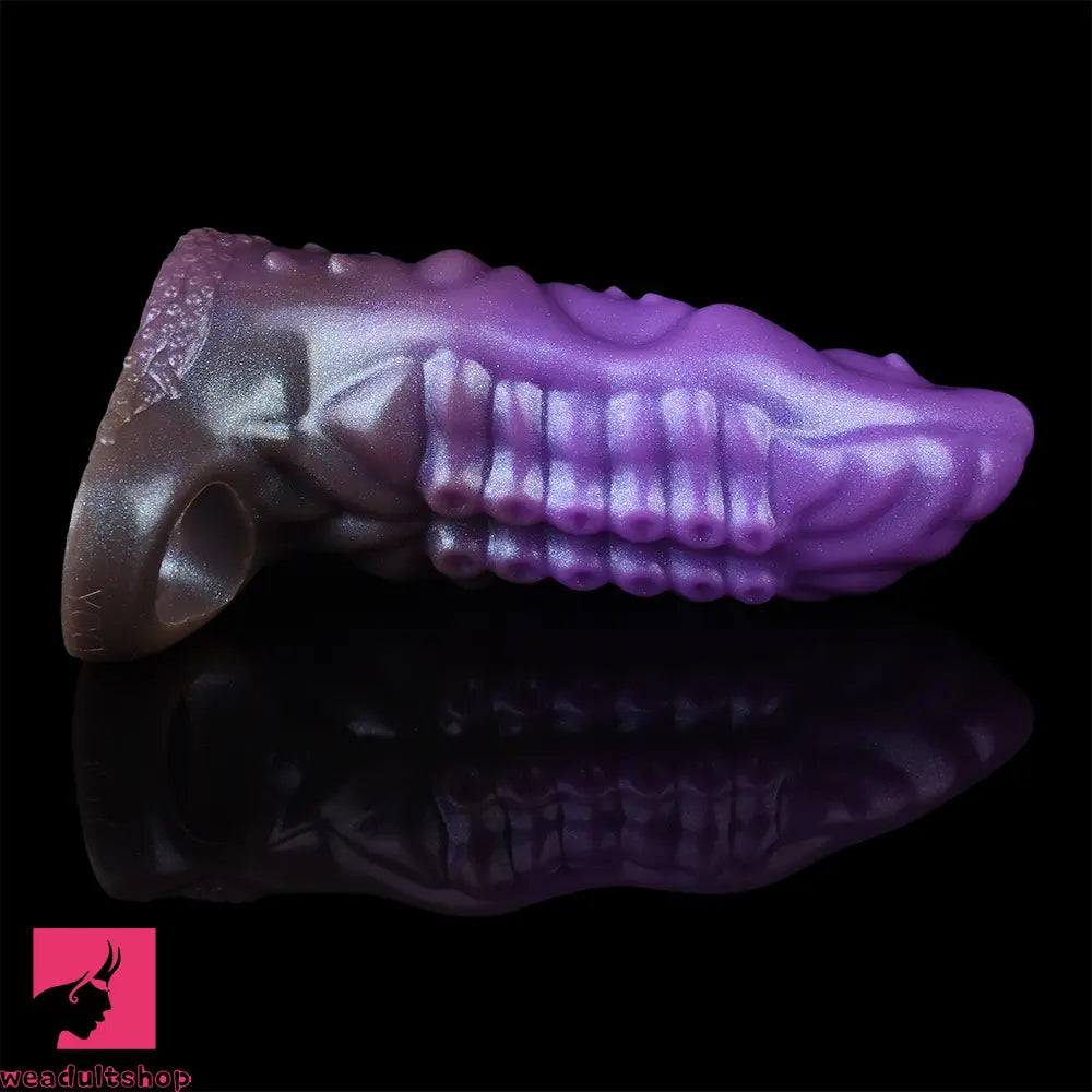 6.14in Tentacle Fantasy Hollow Silicone Dildo Sleeve For Cock Enlargement