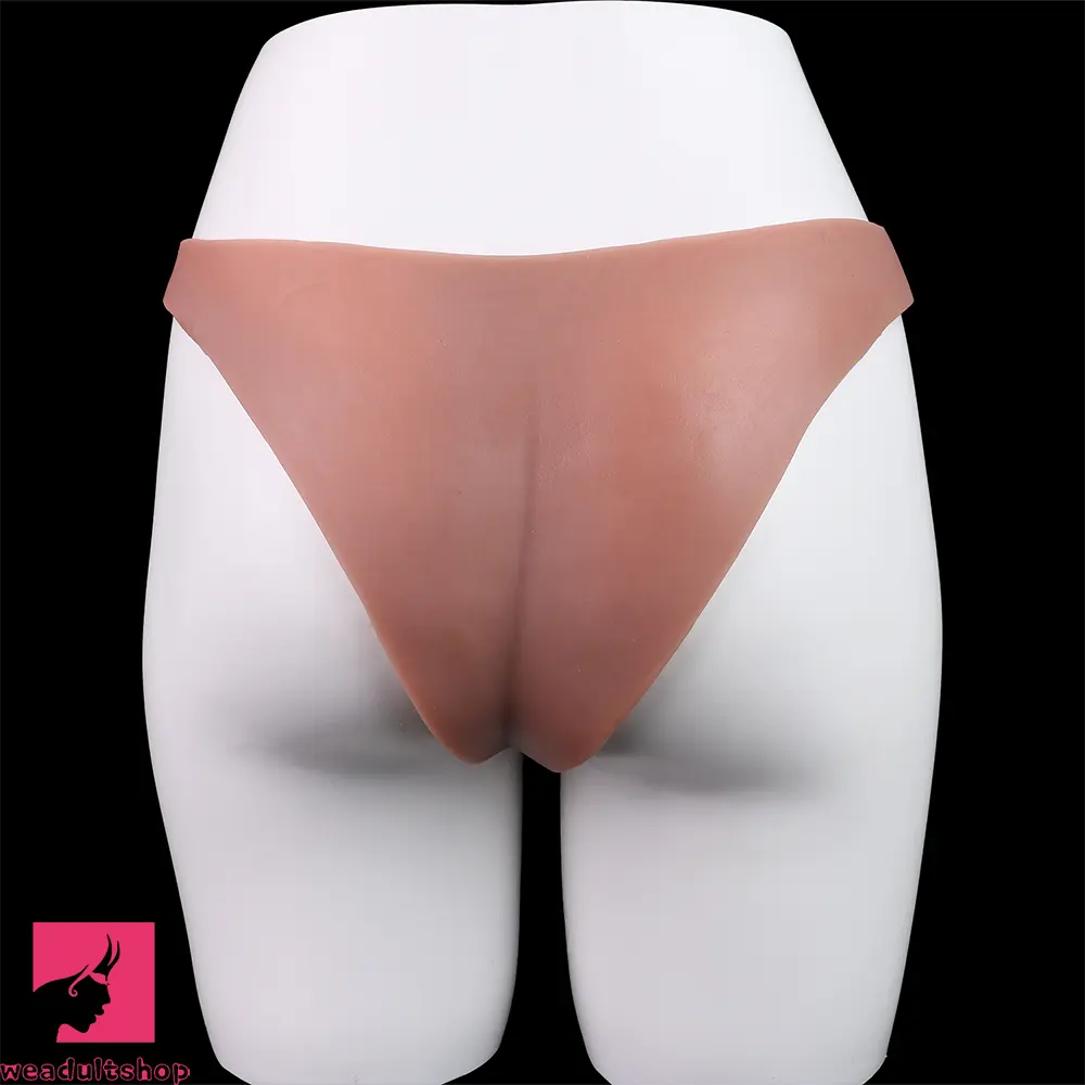 6.97in Hollow Penis Dildo Sleeve Silicone Soft Pants For Men Women Clit