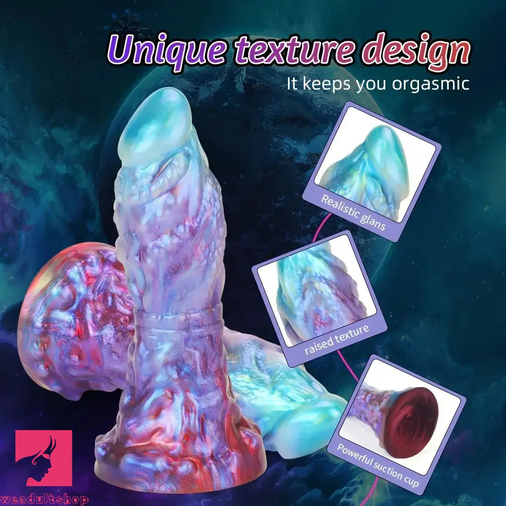 8.07in 9.17in 10.7in Silicone Fantasy Creature Capricorn Odd Monster Dildo