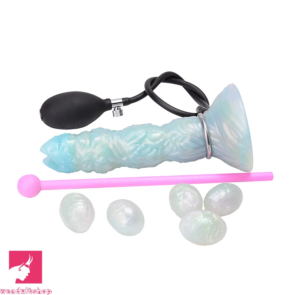 8.42in Adult Masturbation Cock Odd Ovipositor Egg Laying Inflatable Dildo