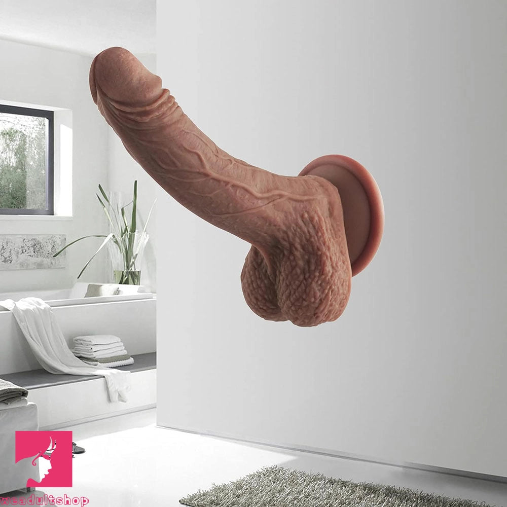 7.08in Realistic Penis Dildo Strong Suction Cup Penis Anal Dildo Adult Toy
