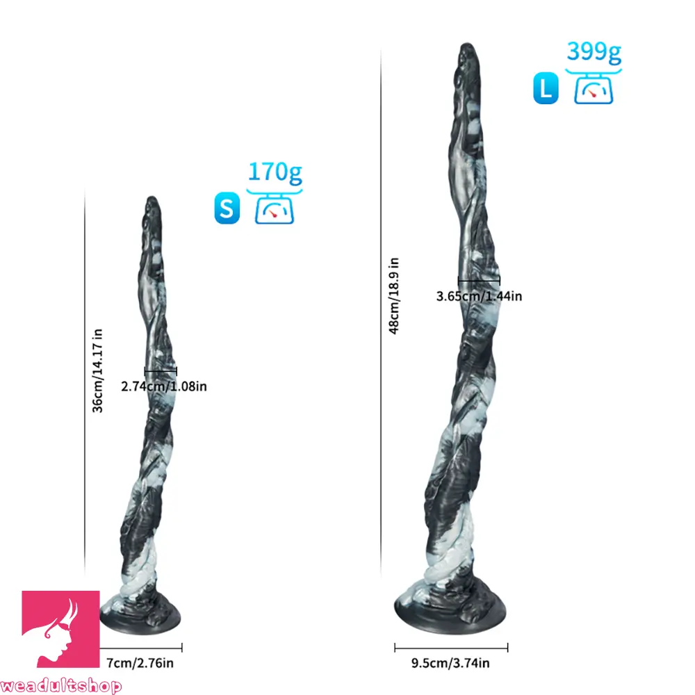 14.17in 18.9in Deepsea Tentacle Octopus Silicone Soft Big Long Odd Dildo