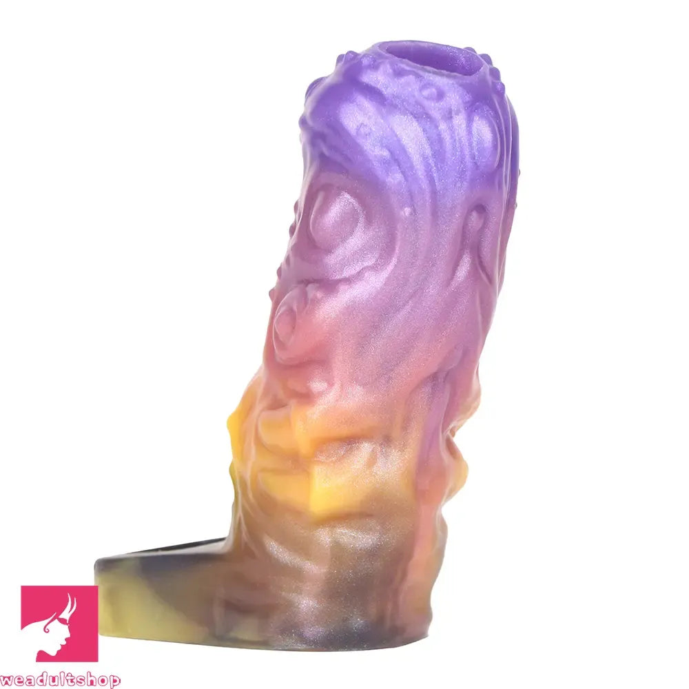 4.84in Grasoth Fantasy Odd Silicone Soft Dildo Sleeve Penis Extender