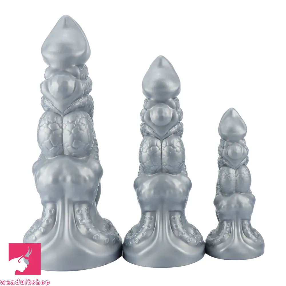 6.69in 9.05in 11.02in Dragon Tentacle Monster Silicone Butt Plug Solo Dildo