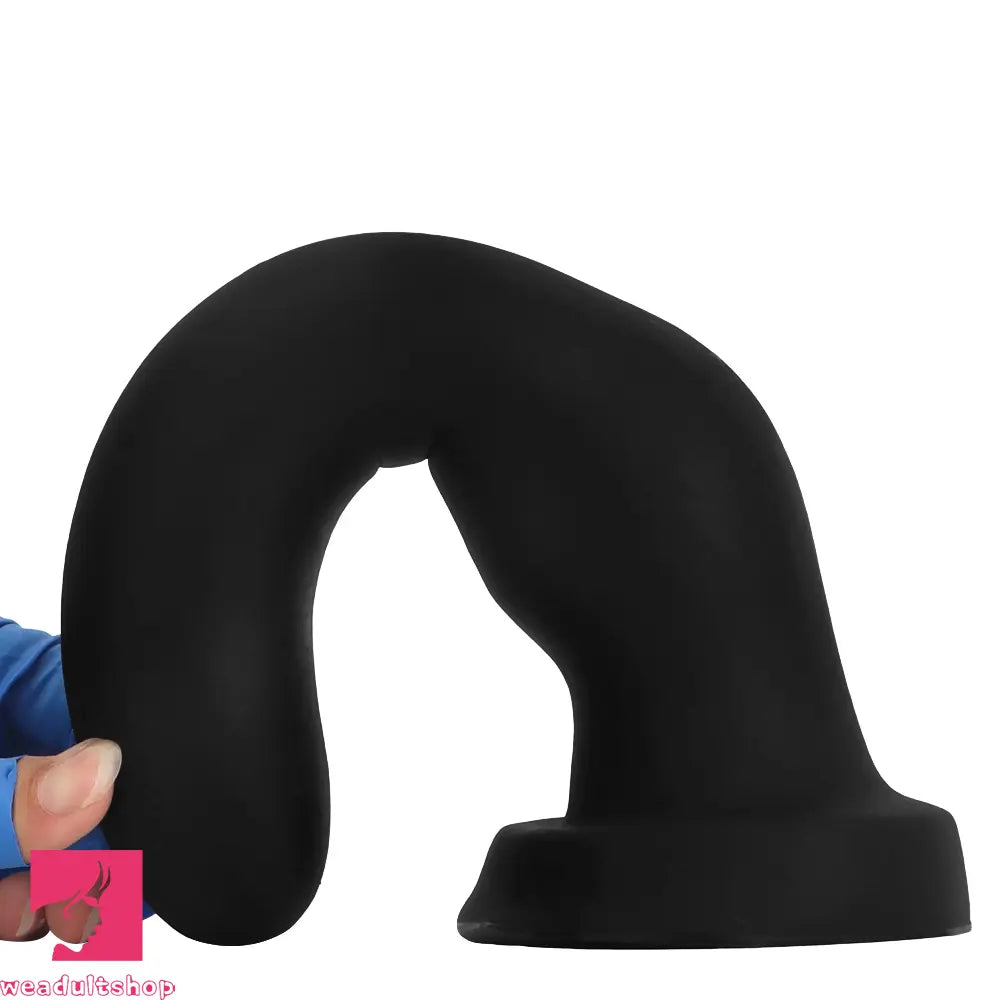 7.67in 9.25in 11.22in Black Silicone Anal Plug Dildo For Anal Masturbator