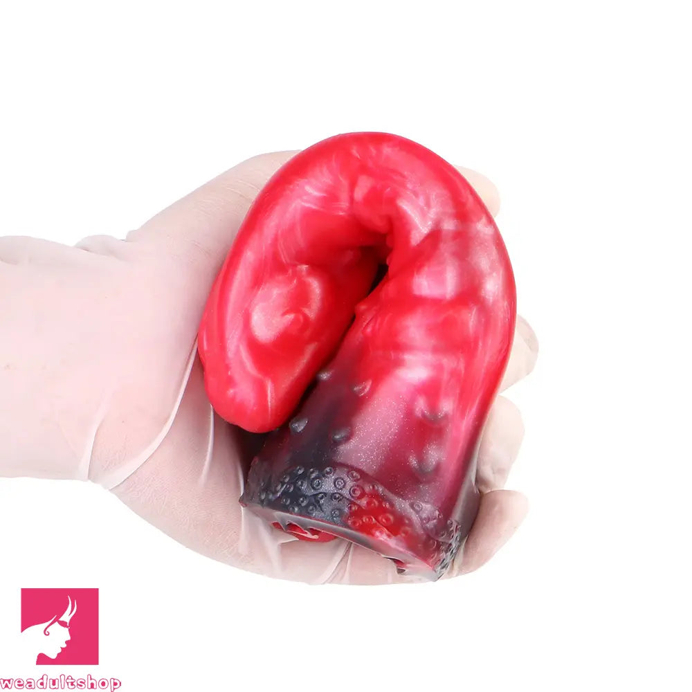 6.14in Hollow Dildo Built-in keel Vibration Remote Control Tentacle Penis Sleeve